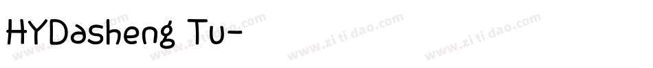HYDasheng Tu字体转换